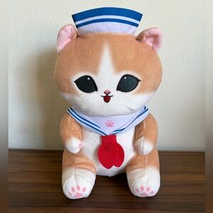 NEW 11 Inch Orange Mofusand Sailor Meow Costume Plushie Round1 NWT